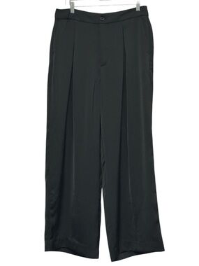 Banana Republic Factory Wide-Leg Silky Pleated Pants Petite Size 12P